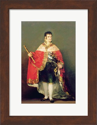 Framed Portrait of Ferdinand VII Print