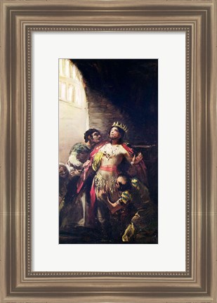 Framed St. Hermengild in Prison Print