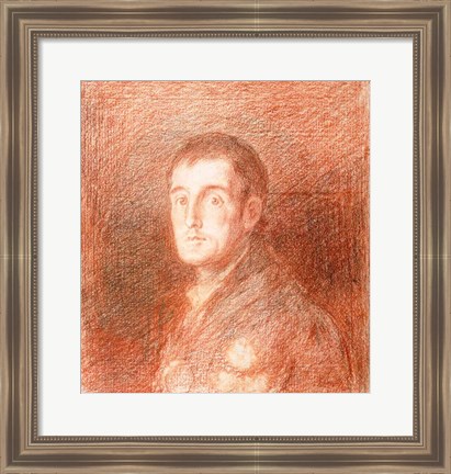 Framed Study for an equestrian portrait of the Duke of Wellington Print