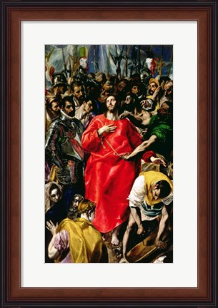 Framed Disrobing of Christ Print