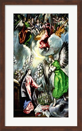 Framed Annunciation 1596-1600 Print