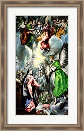 Framed Annunciation 1596-1600 Print