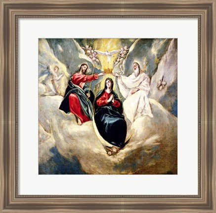 Framed Coronation of the Virgin Print