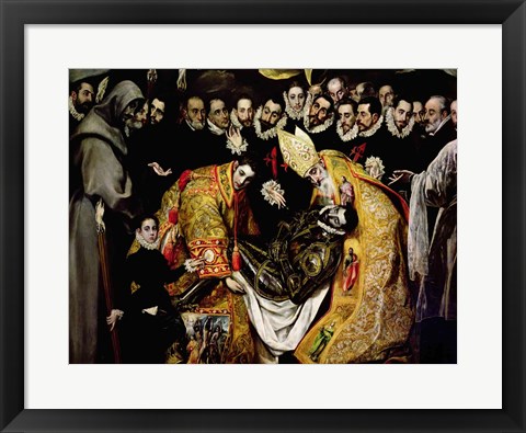 Framed Burial of Count Orgaz Print