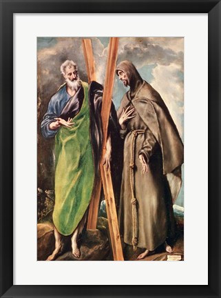 Framed SS. Andrew and Francis of Assisi Print