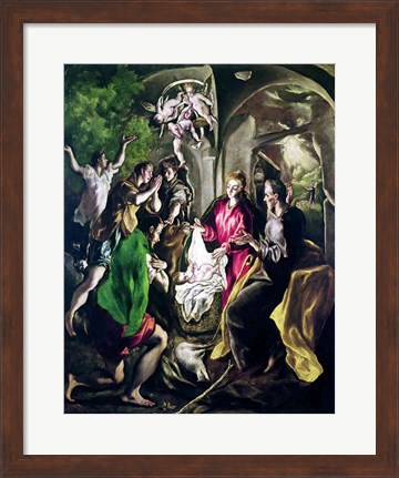 Framed Adoration of the Shepherds Print