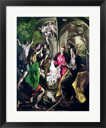 Framed Adoration of the Shepherds Print