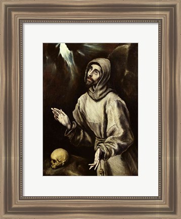 Framed St. Francis of Assisi Receiving the Stigmata Print