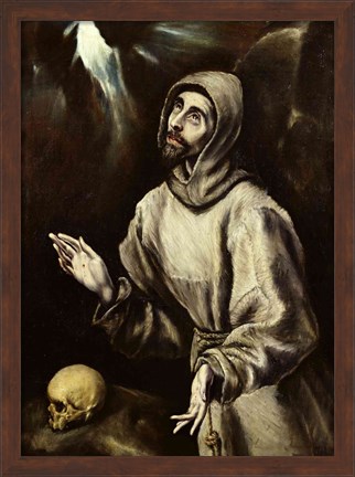 Framed St. Francis of Assisi Receiving the Stigmata Print