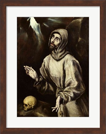 Framed St. Francis of Assisi Receiving the Stigmata Print