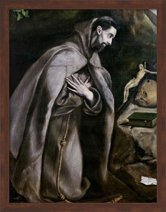 Framed St. Francis of Assisi Print