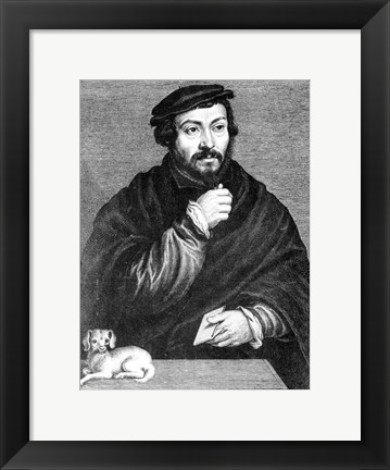 Framed Portrait of Sir Thomas More Print