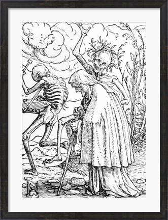 Framed Death and the Old Woman Print