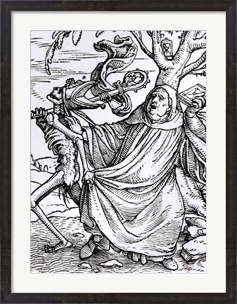Framed Death and the Abbot Print