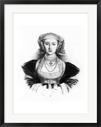 Framed Anne of Cleves (Detail) Print