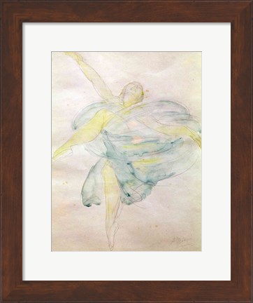 Framed Dancer with Veils Print