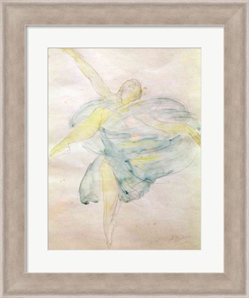 Framed Dancer with Veils Print