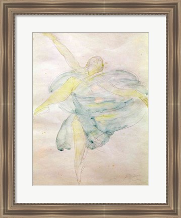 Framed Dancer with Veils Print