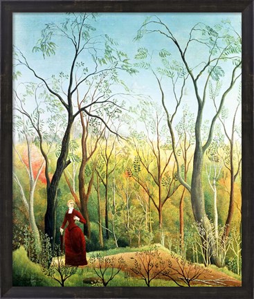 Framed Walk in the Forest Print