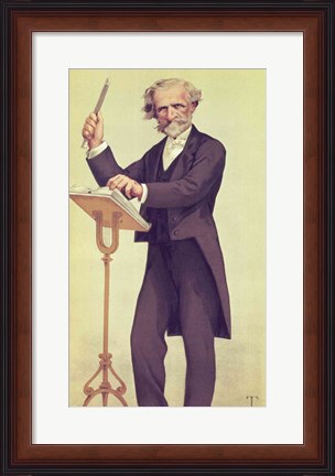 Framed Giuseppe Verdi Print