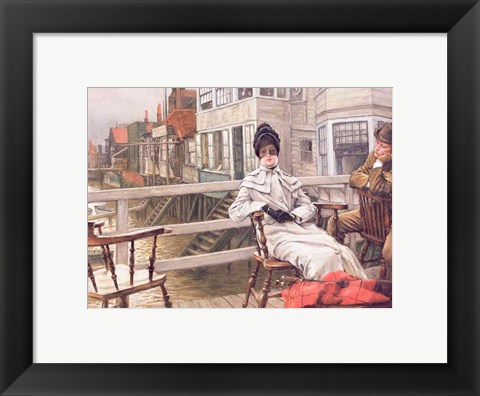 Framed Waiting for the Ferry, c.1878 Print