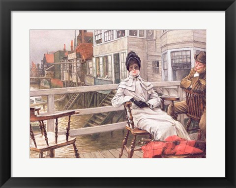 Framed Waiting for the Ferry, c.1878 Print