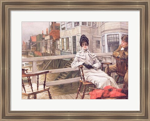 Framed Waiting for the Ferry, c.1878 Print