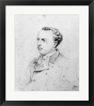 Framed Emmanuel Chabrier aged 20, 1861 Print