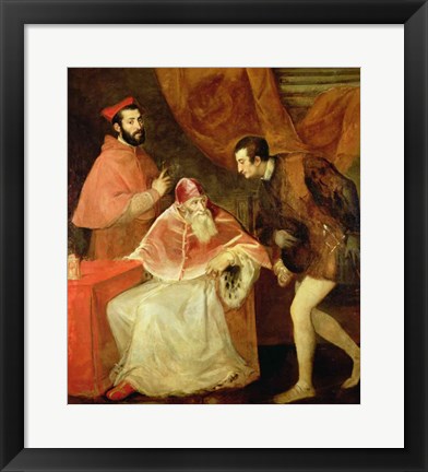 Framed Pope Paul III Print