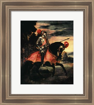 Framed Emperor Charles V Print