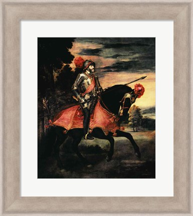 Framed Emperor Charles V Print