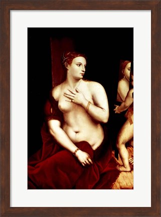 Framed Venus in Front of the Mirror Print