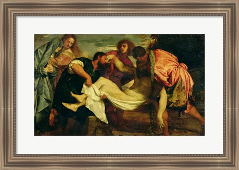 Framed Entombment of Christ Print