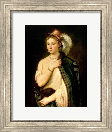 Framed Female Portrait Print