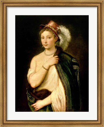 Framed Female Portrait Print