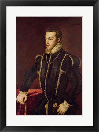 Framed Portrait of Philip II Print