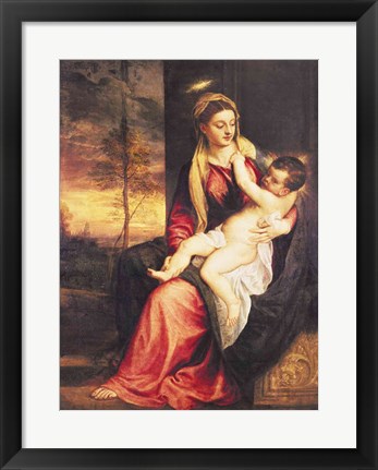 Framed Virgin with Child at Sunset, 1560 Print