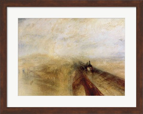 Framed Rain Steam and Speed Print