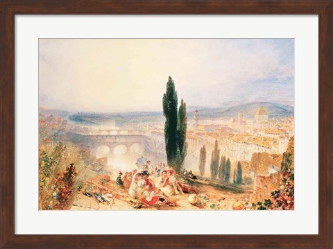 Framed Florence from near San Miniato, 1828 Print