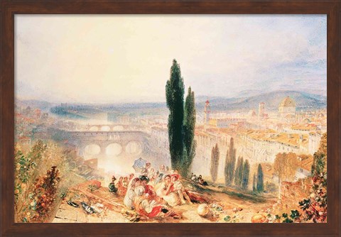 Framed Florence from near San Miniato, 1828 Print