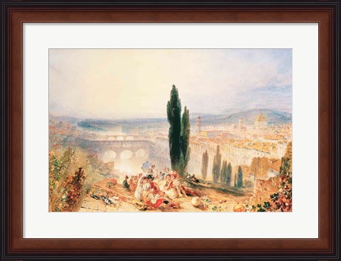 Framed Florence from near San Miniato, 1828 Print