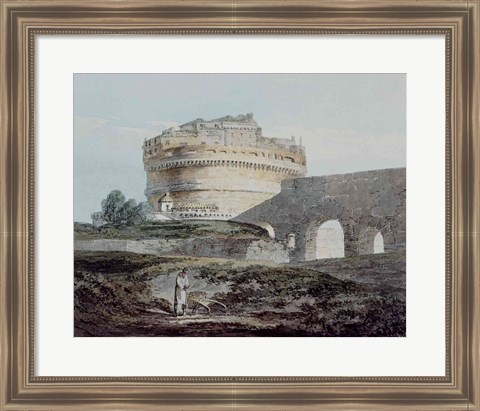 Framed Castle of San Angelo, Rome Print