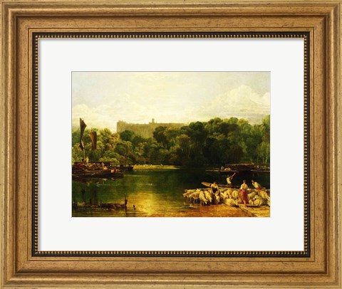 Framed Windsor Castle from the Thames Print