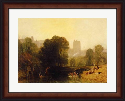 Framed Near the Thames Lock, Windsor, c.1809 Print