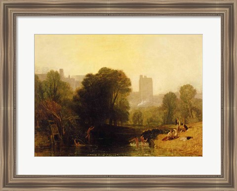 Framed Near the Thames Lock, Windsor, c.1809 Print