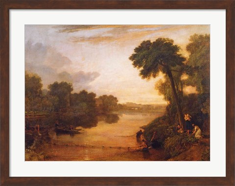 Framed Thames near Windsor, c.1807 Print