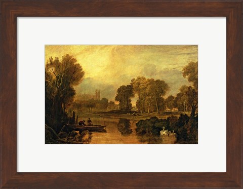 Framed Eton College from the River Print