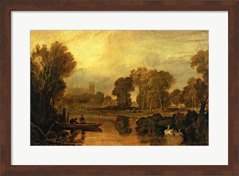 Framed Eton College from the River Print