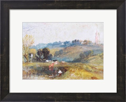 Framed Landscape near Petworth, c.1828 Print