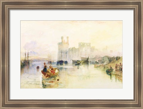 Framed View of Carnarvon Castle Print